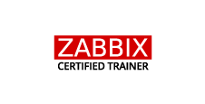 Logo Zabbix Certified Trainer Szkolenia przez trenera Zabbix